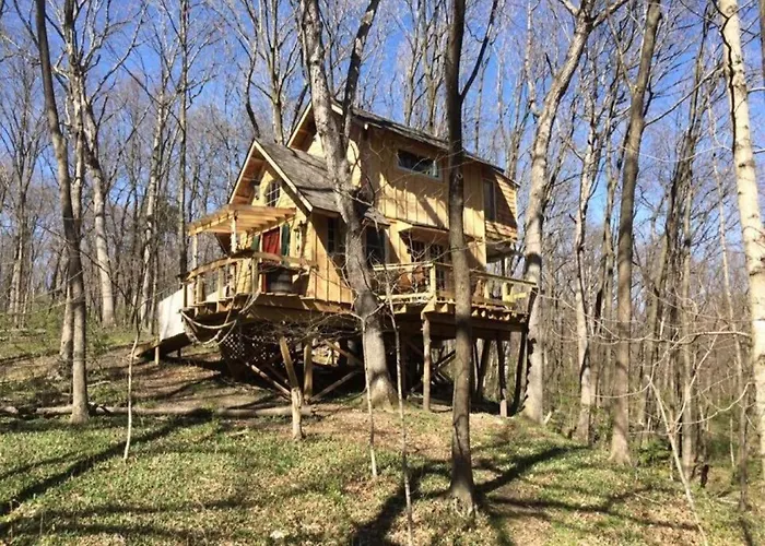 Holiday home Tree House For Six With Panoramic Forest Views In Nauvoo, Illinois